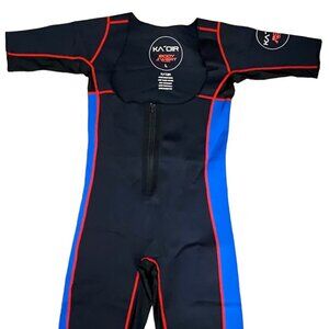 KA’OIR Body Sweat Weight Loss Sauna Bodysuit Black/Blue L